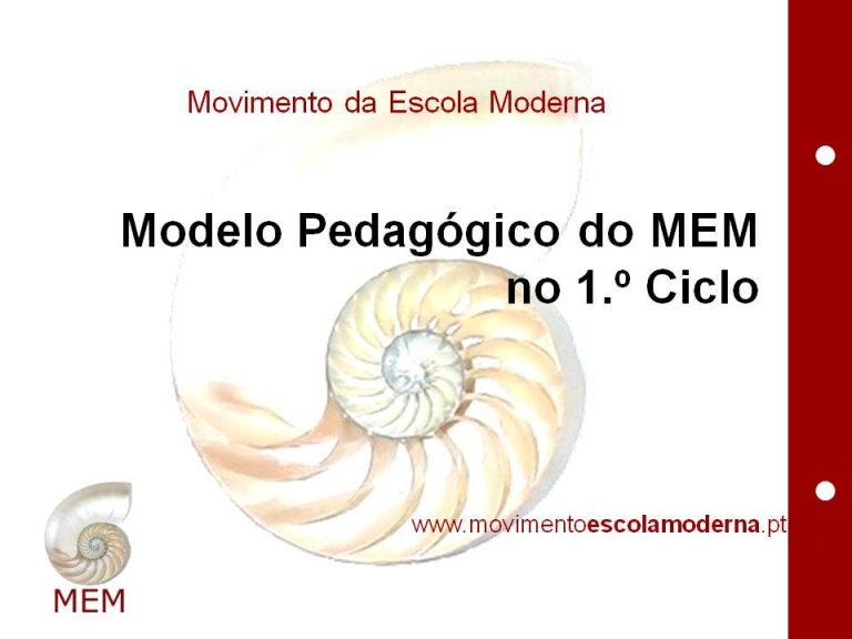 Modelo Pedagógico Do Mem Movimento Da Escola Moderna 